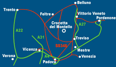 mappa per raggiungere il fustellificio e l'incisoria